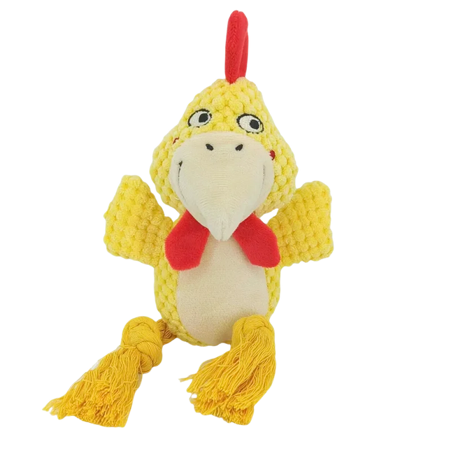 Stuffed Raw Small Joint Dog Plush Chew Toy Indestructible Bite Resistant Sound Puppy Squeaker Dogs - product image 4