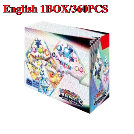 90/360PCS Pokémon Card Packs 151， ASCENDED HEROES 。Evolutions,PALDEAN FATES,English Reinforcement,Battle Transaction Card Gift
