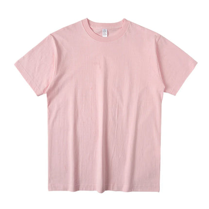 American 230g Heavy Cotton Short-sleeved T-shirt Men's and Women's Shoulder Pure White Bottoming Shirt 2025 New Clothes Summer