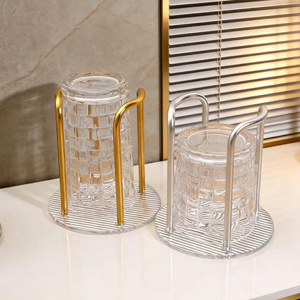1/4PCS Acrylic Paper Cup Holder Household Disposable Cup Storage Rack Office Kitchen Living Room Counter Desktop Storage Rack
