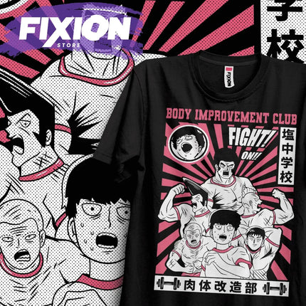 Mob Psycho 100 – Club de Fisioculturismo [MoradaAnime T Shirt Manga Gift For Anime Lover All Size Cotton