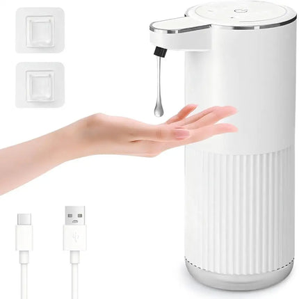 350ML Soap Dispenser Foam Liquid Wall-Mounted IPX5 4-Levels Adjustable Rechargeable Electric Intelligent Automatic Sense