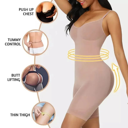 Women's Tummy Control Bodysuit – Seamless Waist Trainer Shapewear, Butt Lifting & Slimming Underwear for Everyday Use