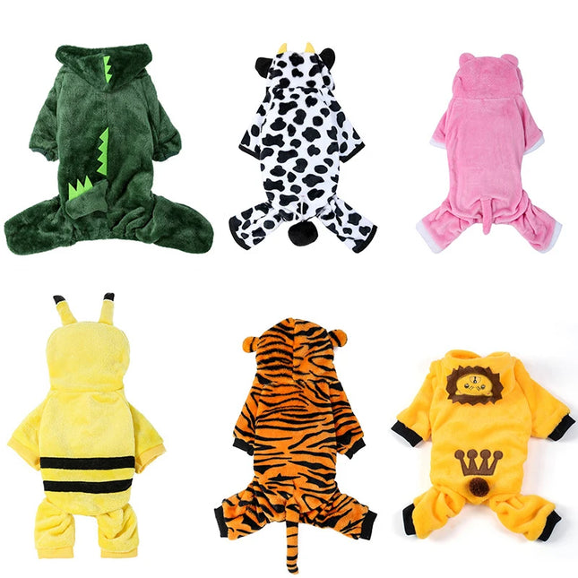 Pet Dog Clothes Soft Warm Fleece Dogs Jumpsuits Pet Clothing for Small Dogs Puppy Cats Hoodies Chihuahua - product image 2