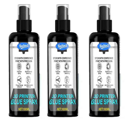 100ml Strong 3D Printer Adhesive Spray Suitable for PLA, ABS, PETG, TPU Filaments - Reduces Warping, Enhances Bed Adhesion New