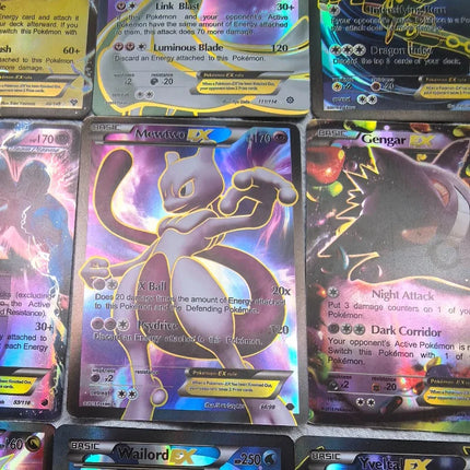 100Pcs Pokemon EX Flash Cards Holo Rare Pocket Monster Trading Card Game Collectible TCG Cards for Kids Battle Game Toys Gift