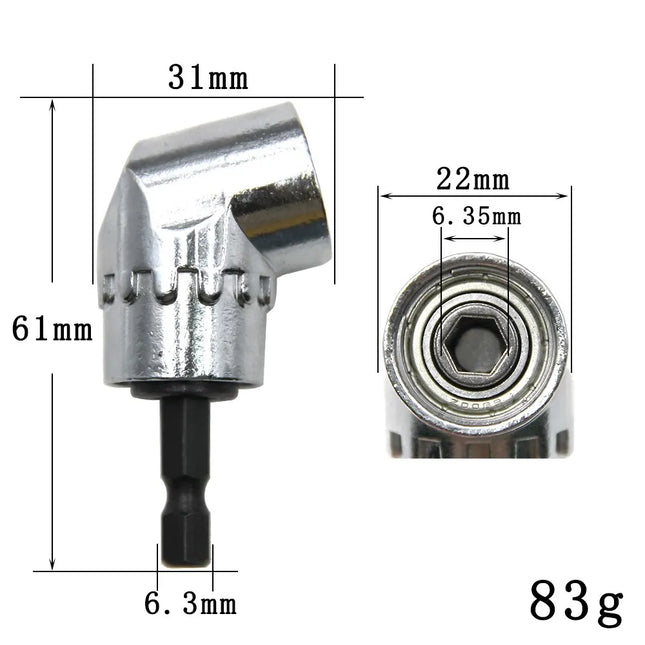105 Degree Turning Screwdriver Joint Electric Drill Corner Attachment Extension Socket Screwdriver Head - product image 2