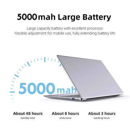 Xiaman Ultra Slim Windows 11 Laptop Computer 14.1" 12GB RAM 1TB 2TB SSD Intel A3950 Notebook 1920*1080 Office Study Computer PC