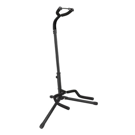 Universal Portable Guitar Stand - Collapsible Single Tripod with Safety Lock Compact Design for Travel