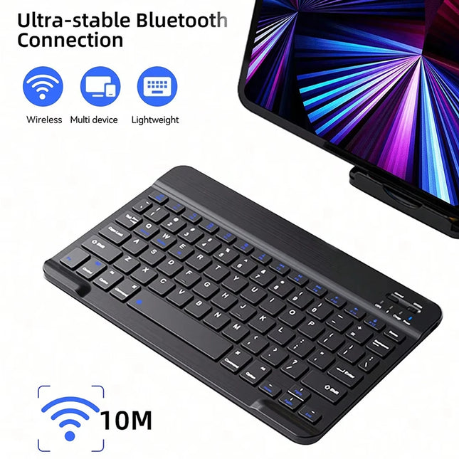 Tablet Wireless 10inch Keyboard For Ios Android Windows For Ipad Huawei Samsung Teclado Bluetooth-compatible - product image