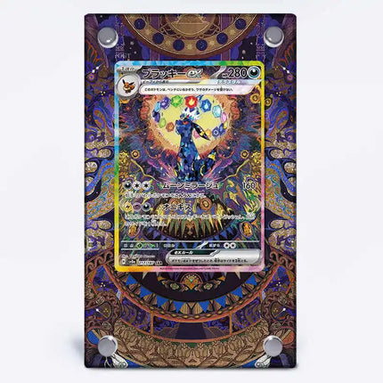 Anime Pokemon Game Collection Card Brick Flareon Eevee Umbreon Sylveon Vaporeon Jolteon Acrylic Card Display Stand Rack