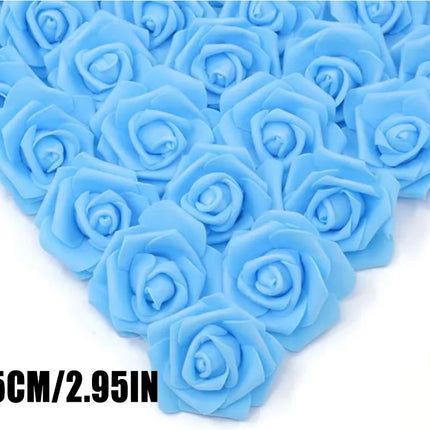 20~200pcs Foam Rose Artificial Flowers Head Teddy Bear Rose Handmade DIY Gift Decoration Wedding Valentines Day Home Decor