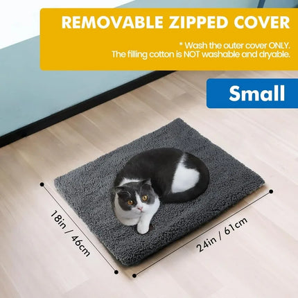 1pcs Self-Warming Pet Pad Blanket, Electric-Free Thermal Bed Mat, Anti-Slip for Cats Dogs Winter Warmth Heat Reflecting Core Pad