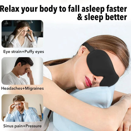 3D Sleep Mask Blindfold Sleeping Aid Soft Memory Foam Eye Mask for Sleeping Travel Light Slaapmasker Eye Cover - product imag