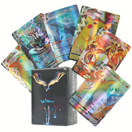 60/100Pcs English Pokemon Card 1996 Year Shining Charizard Pikachu Mewtwo trade Card Kids Pokemon Toy