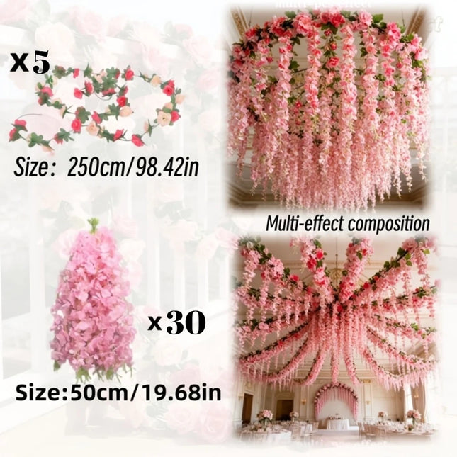 Hanging Flower Vines - artificial flowers for wall (photo 6 of 6)