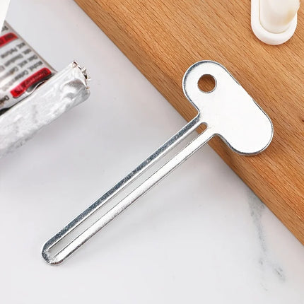 Stainless Steel Toothpaste Squeezer Tool Hair Oil Paint Squeezer Rotate Dispenser for Ointments Cosmetics Bathroom Accessories