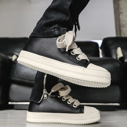 New Designer Men's Parkour Shoes Breathable Comfortable Casual Sneakers Low-top Height-enhancing Vulcanized Shoe Tenis Masculino