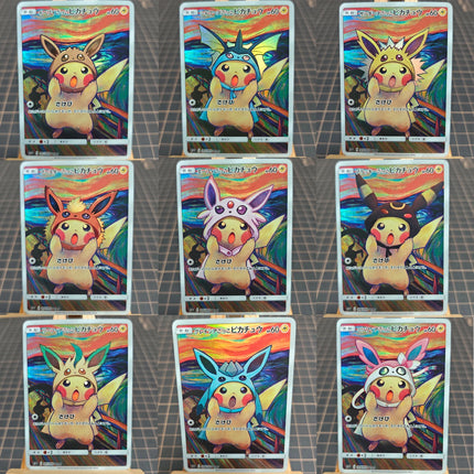 Diy Self-control Ptcg Pokemon 30th Charizard Eevee Gyarados Vincent Van Gogh Pikachu Fan Art Trading Anime Collection Cards Toy