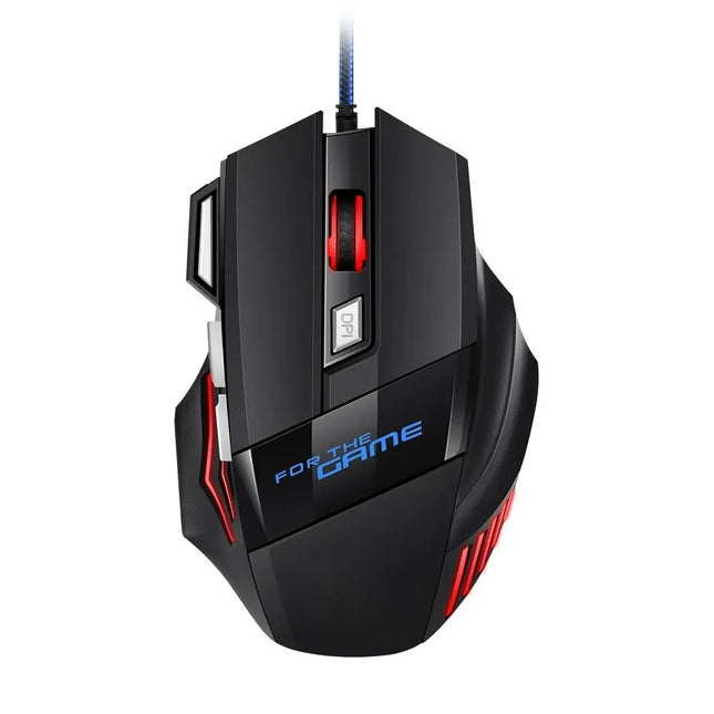 Gaming Mouse RGB Backlit Ergonomic Game Mice 7D Esports Wired Mouse Computer Mouse for Laptop PC Desktop Gamer - product imag