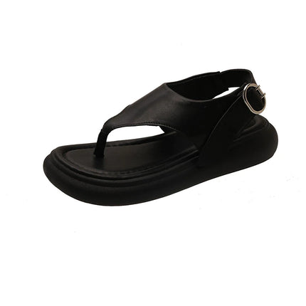 2026 New Casual Herringbone Flip-Flop Sandal Beach Toe-Ring Roman Women's Shoes Popular Non-Slip Toe-Post