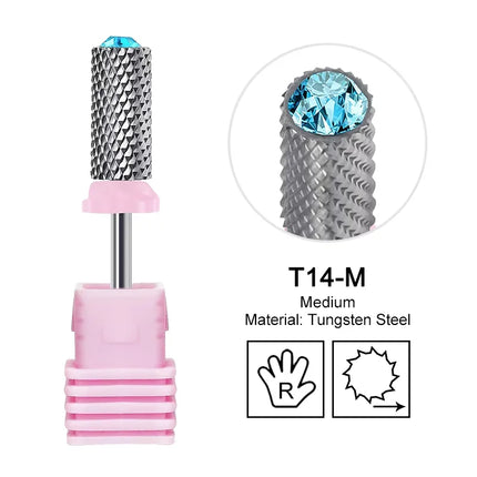 Tapered Barrel Nail Drill Bits Carbide Nails Grinding Head Milling Cutter 4XC Hard Soft Gel Removal Polishing DIY Tools