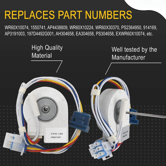 FDQT26GE6 FDQT26GE8 197D4968G009 for Panasonic Refrigerator Ventilation Fan Motor WR60X10307 WR60X10074 - product image 2