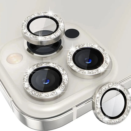 Glitter Camera Lens Protector Cover for iPhone 17 Pro Max 16 15 Pro 13 11 14 15 Plus 12 Mini Tempered Glass Protection Lens Film