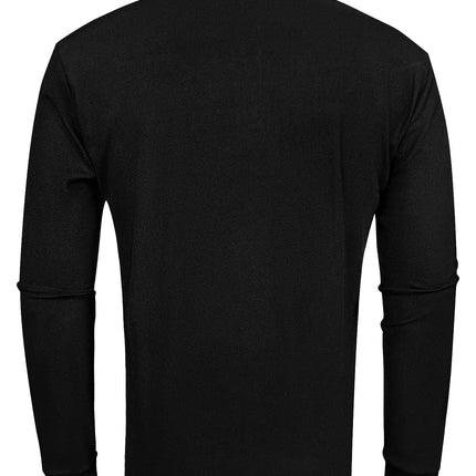 The new men's long-sleeved POLO shirt for Spring and Autumn 2025 is casual and comfortable with 3D letter pattern printing