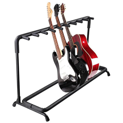 5 Core Multi Guitar Rack Stand Floor 9 Slot Adjustable Flying V Guitars Holder GRack 9N1 OVAL