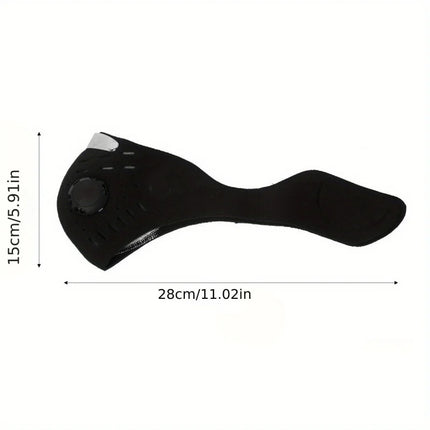 1PC Face Mask With Detachable Filter,Breathable Woven Fabric, Suitable For Cycling, Running, Walking, And Outdoor Activities