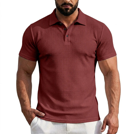 Ice Silk Short Sleeve T-Shirt Man Summer Lapel Solid Polo Shirt Gym Man Lightweight Streetwear Polo Quick Dry Shirts for Men Tee