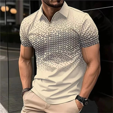 Men's Polo Shirts Golf Shirt Button Up Breathable Quick Dry Moisture Wicking Short Sleeve Mans Clothes Summer Tennis Sportswear