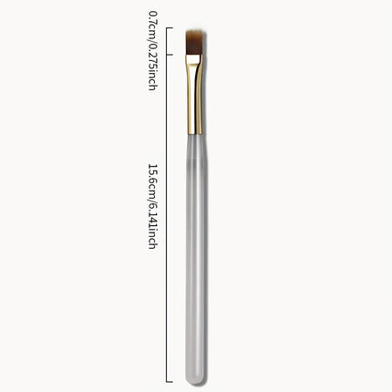 2pcs Wide Soft Bristle Nail Brush Gradient Design Acrylic Handle Gel Polish Applicator Nail Tools - product image 2