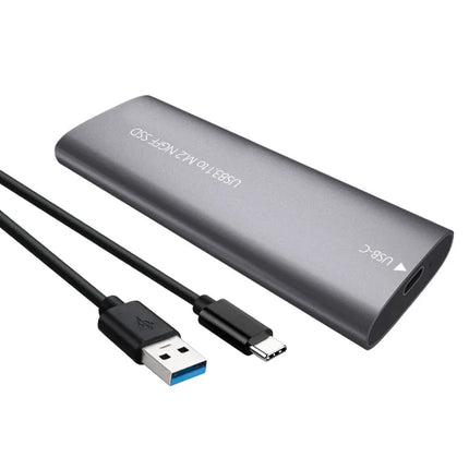 UTHAI M. 2 Hard Drive Case USB3.0 Type-C to M.2 NGFF/NVME Solid-State Drive Case Metal External Portable Hard Drive Case T23
