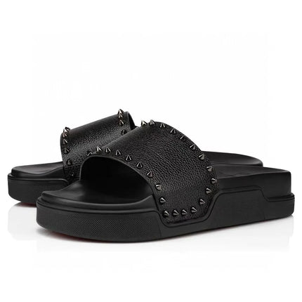 Men Metal Rivets Decoration Slippers Platform Sandals Outdoor Slipper Ladies Flip Flops Garden Shoe Fashion Slipper High Quality