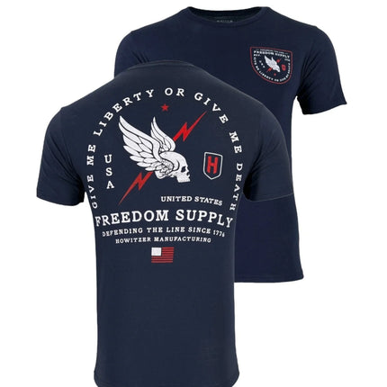 New Howitzer Style Men's T-Shirt FREEDOM LINE Military Grunt - Suitable for Sports Wear Pure Cotton