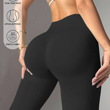 Womens Daily Athletic High Waist Skinny Leggings Tummy Control Hip Lifting Stretch Pants For Yoga Fitness Running Cycling