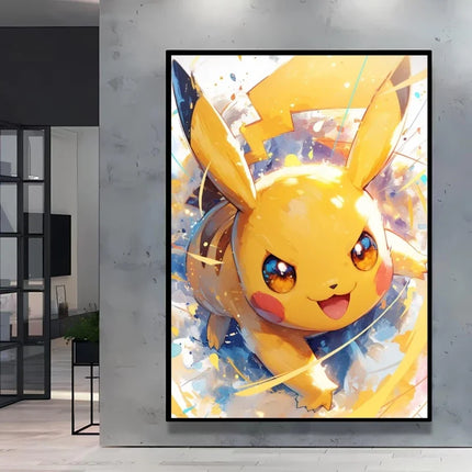 Stylish Pokemon Umbreon Decorative High Quality Canvas Painting Available in Multiple Sizes Suitable for Different Home Spaces