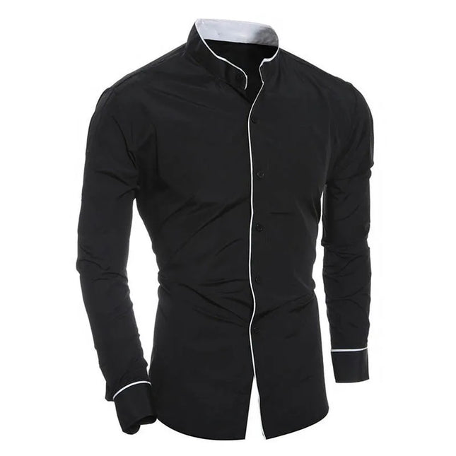2025 Herren Luxus Freizeit Festliches Hemd Slim Fit Langarm Weißes Hemd Herren Bequeme Gesellschaftliche Hemden Marke Herrenbekleidung