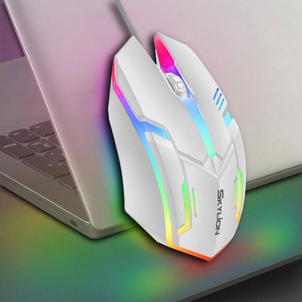 F1 Wired 3 Keys Mouse Colorful Lighting Gaming and Office For Microsoft Windows and Apple IOS System - product image from BSM