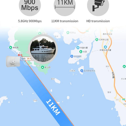 COMFAST 300-900M 5.8G Outdoor WIFI CPE Access Point 5-10KM Long Range Wireless AP WI-FI Antenna Repeater signal Amplifer Router