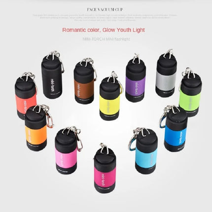 LED Micro Pocket Flashlight Portable USB Rechargeable Keychain Flashlight Waterproof Home Outdoor Hiking Camping Flashlight