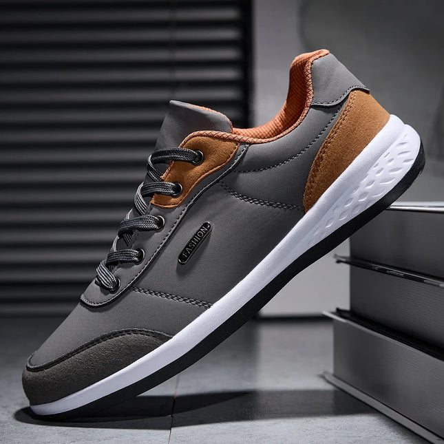 Men's Leather Walking Sneakers - image 6
