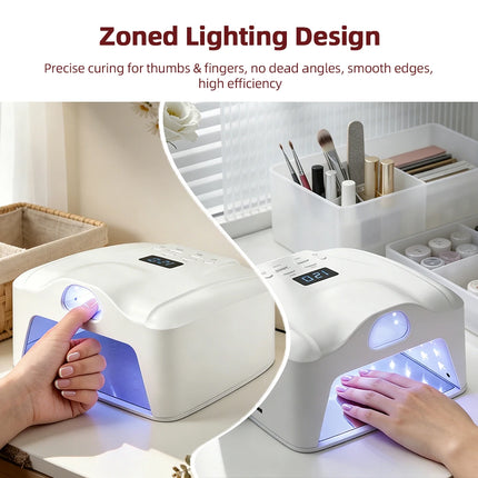 Dual-use UV LED Nail Dryer Smart Auto Sensor Nail Lamp Fast Curing Gel Drying Light Manicure Pedicure Lamp for Home Salon Tool