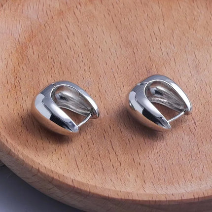 VENTFILLE 925 Sterling Silver Black Agate Rotund Earrings For Women Girl Originality Design Korean Jewelry Party Gifts Dropship