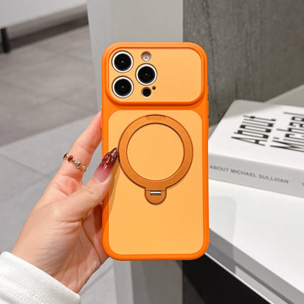 Magnetic Bracket Phone Case For iPhone 17 Air 13 14 15 16 17 Pro Max Matte KickStand For Magsafe Shockproof Stand Holder Cover