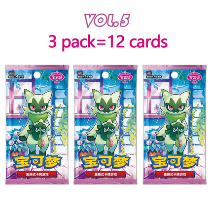 Original Pokemon Game Pack Cards Gem Pack Vol.1 Vol.2 Scarlet and Violet Trading PTCG Bag Box Deck Ibrahimovic Pikachu Card Gift