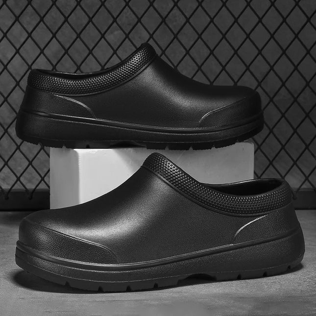 Men's Work Shos Water-proof Anti Slip Oil Resistant Chef Shoes Ultra Light EVA Clogs Women Soft - view 8