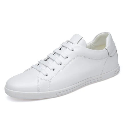 Lightweight Comfy Men Casual Footwear Genuine Leather White Shoes Youth Fashion Trend Tenis Masculino Street Style Hot Sale Flat